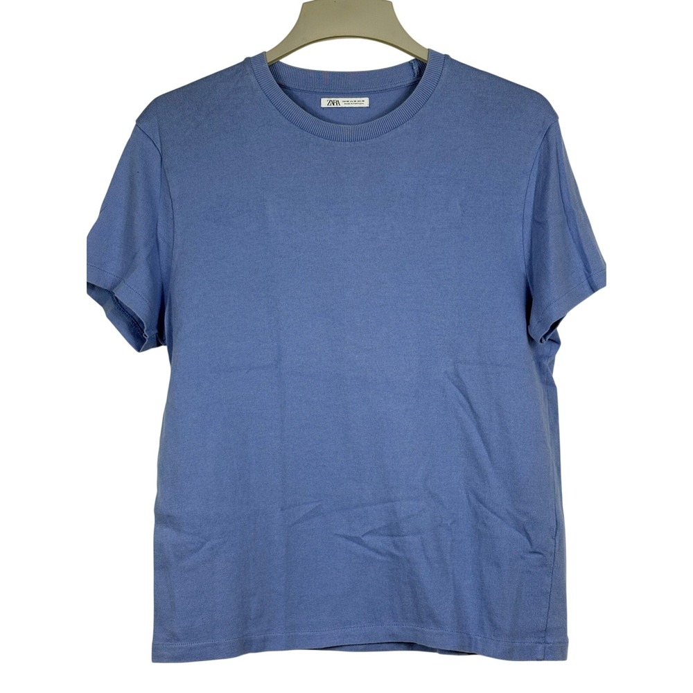 Zara Short Sleeve Classic‎ Fit Crew Neck T-shirt Womens Size Medium